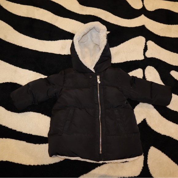 ⚡️⚡️⚡️⚡️Zara 12-18 black down coat - Picture 2 of 7